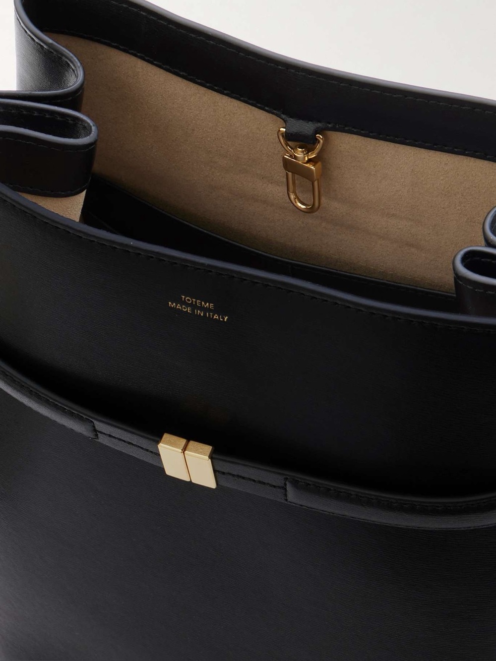TOTEME Belted Tote Black Leather - Picture 3 of 9